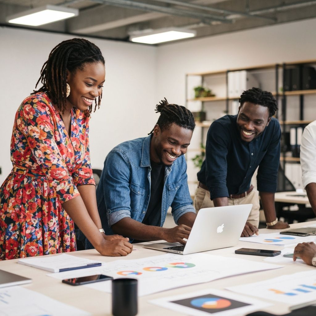 African entrepreneurs collaborating